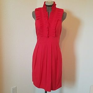 BCBG Max Azria Red Sleeveless Dress w Pockets 6